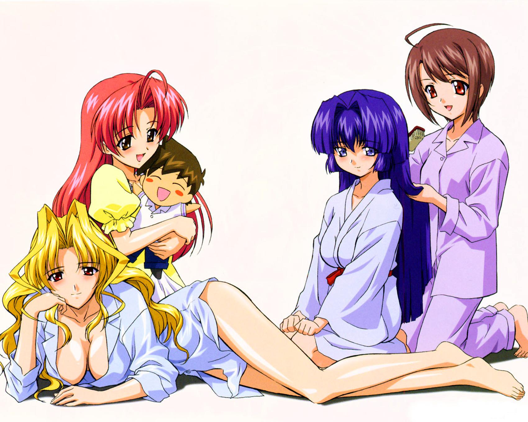 group, kamishiro_rin, kazetsubaki_kuriko, maburaho, miyama_yuna, white, yamase_chihaya