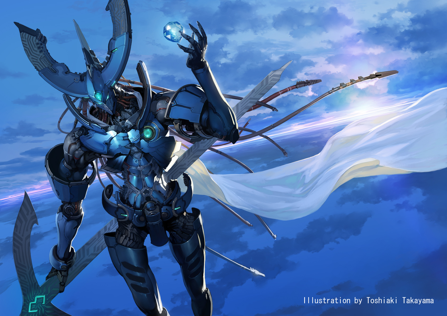 mecha, original, sky, takayama_toshiaki