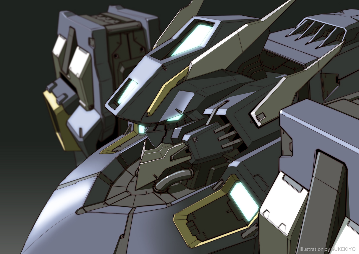 close, gray, mecha, original, sukekiyo56