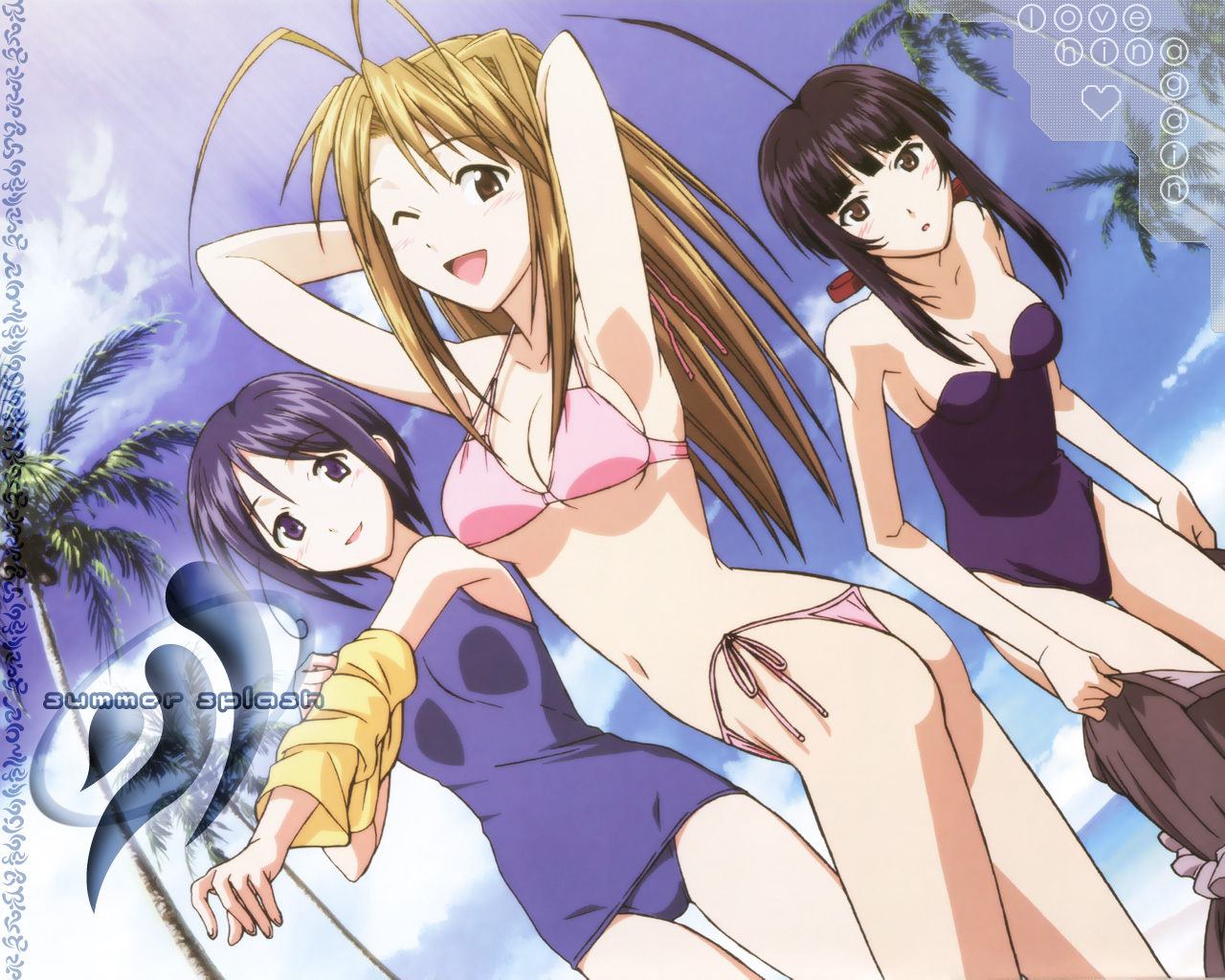 beach, love_hina, maehara_shinobu, narusegawa_naru, swimsuit, urashima_kanako