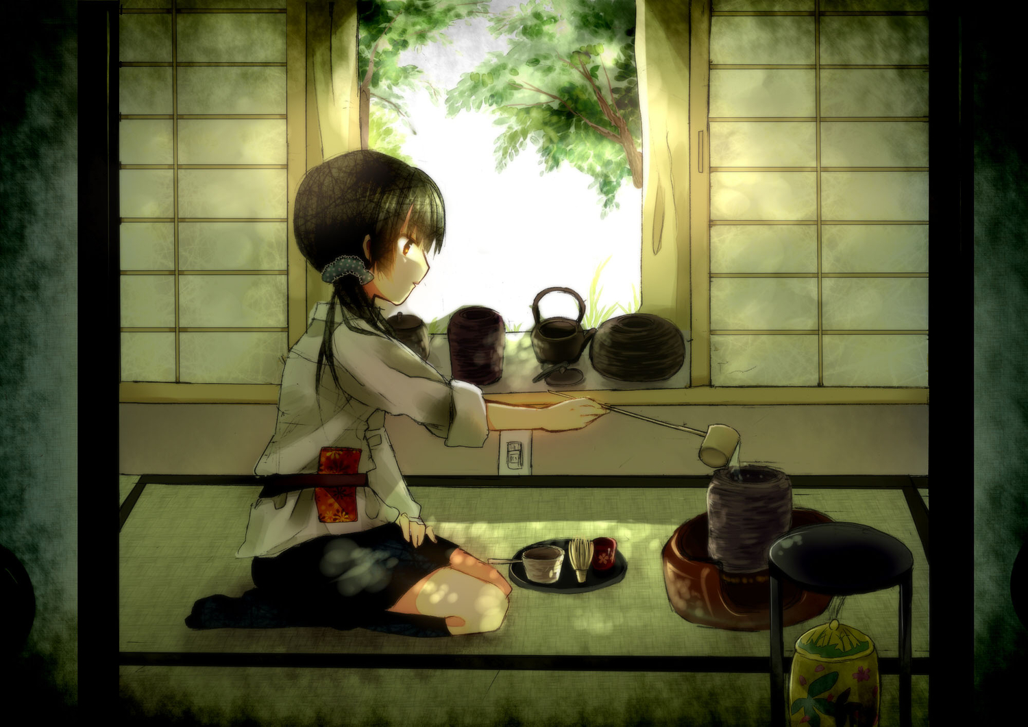 aiharafu, brown_eyes, brown_hair, jpeg_artifacts, long_hair, original