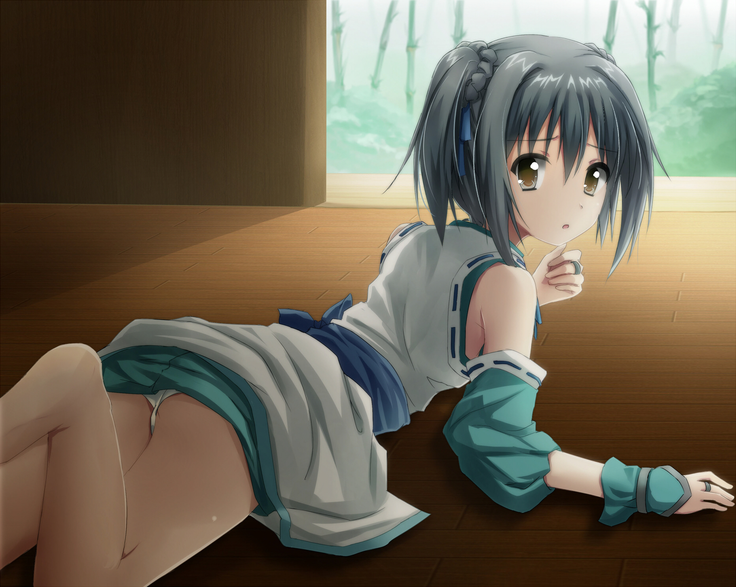 icy_fox, japanese_clothes, oda_nobuna_no_yabou, panties, takenaka_hanbei_(nobuna), underwear