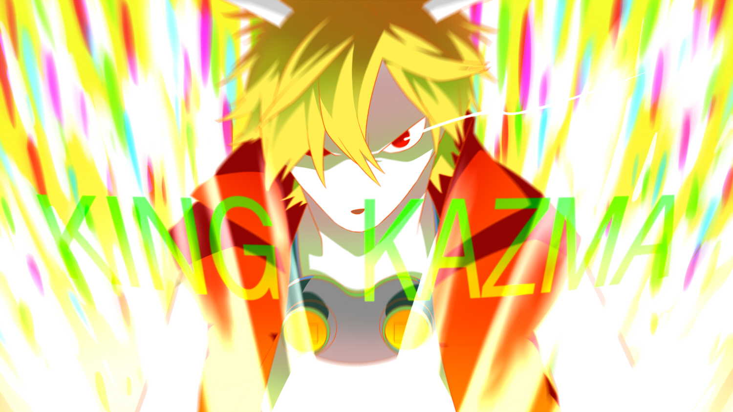 animal_ears, blonde_hair, bunny, goggles, king_kazma, red_eyes, short_hair, summer_wars