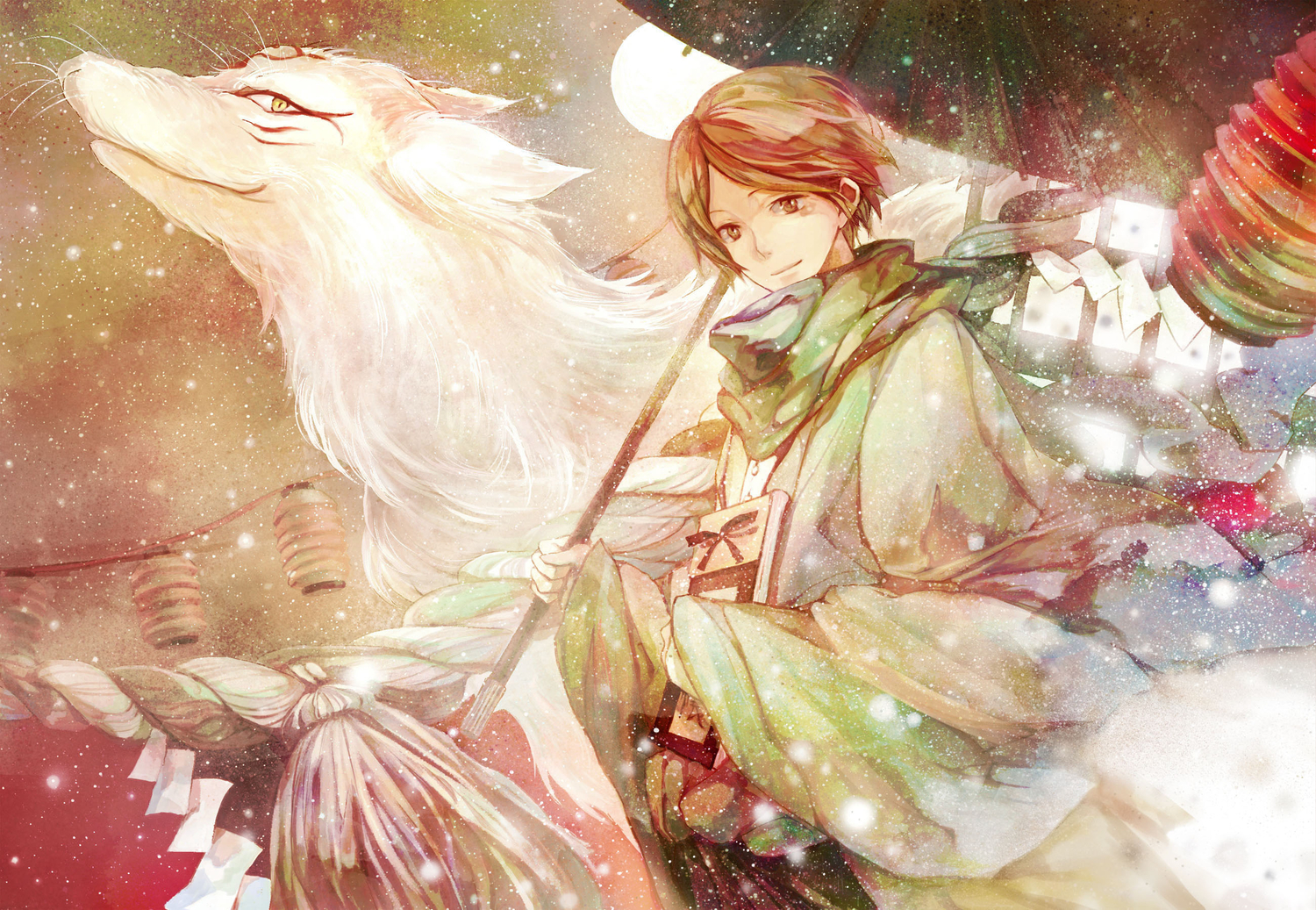 all_male, madara, male, natsume_takashi, natsume_yuujinchou, polychromatic, rope