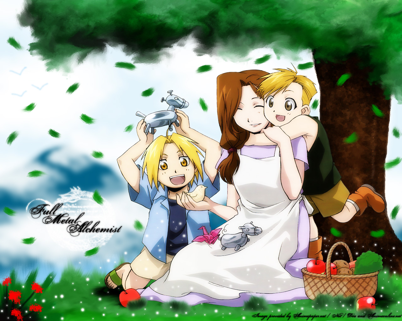 alphonse_elric, edward_elric, fullmetal_alchemist, trisha_elric