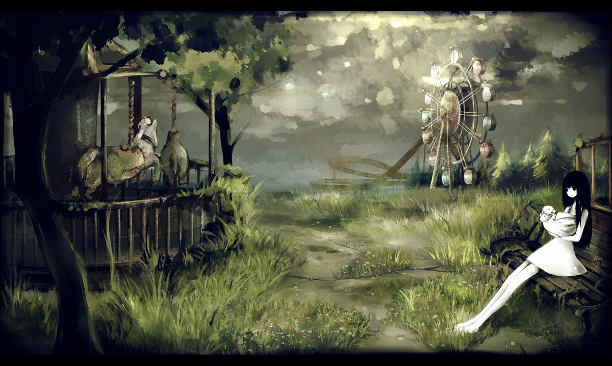 grass, original, qtonagi, ruins