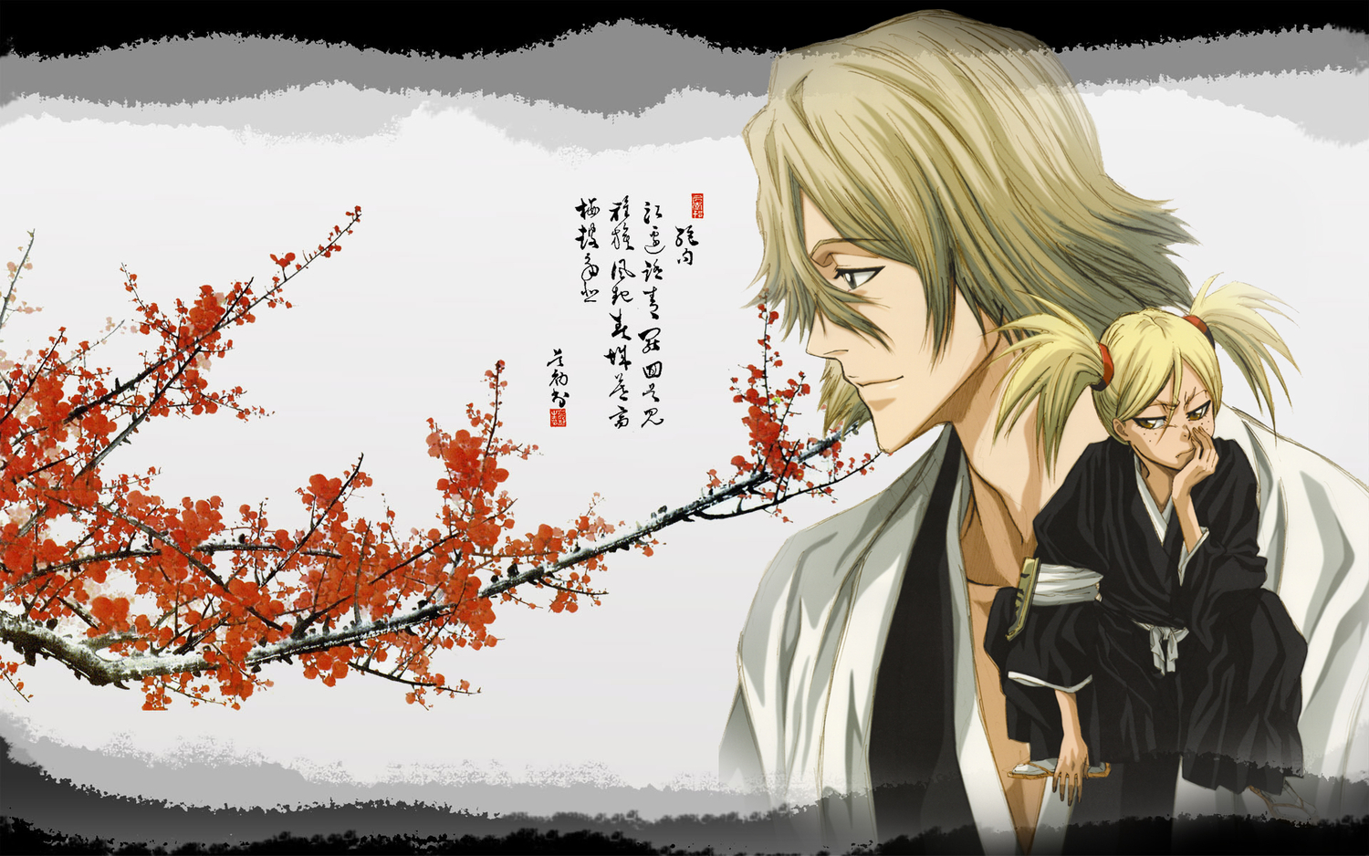 bleach, japanese_clothes, male, sarugaki_hiyori, urahara_kisuke