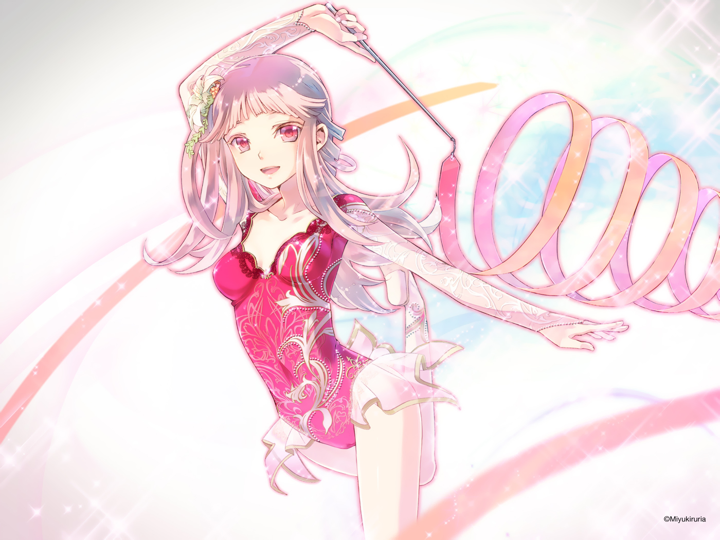 leotard, long_hair, miyuki_ruria, original, skintight