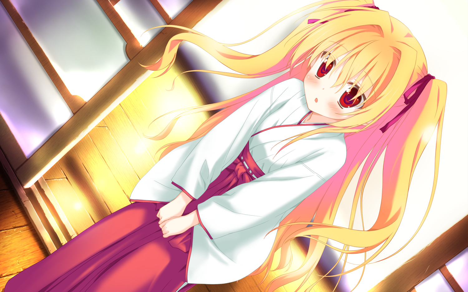 blonde_hair, blush, favorite, game_cg, irotoridori_no_hikari, irotoridori_no_sekai, japanese_clothes, long_hair