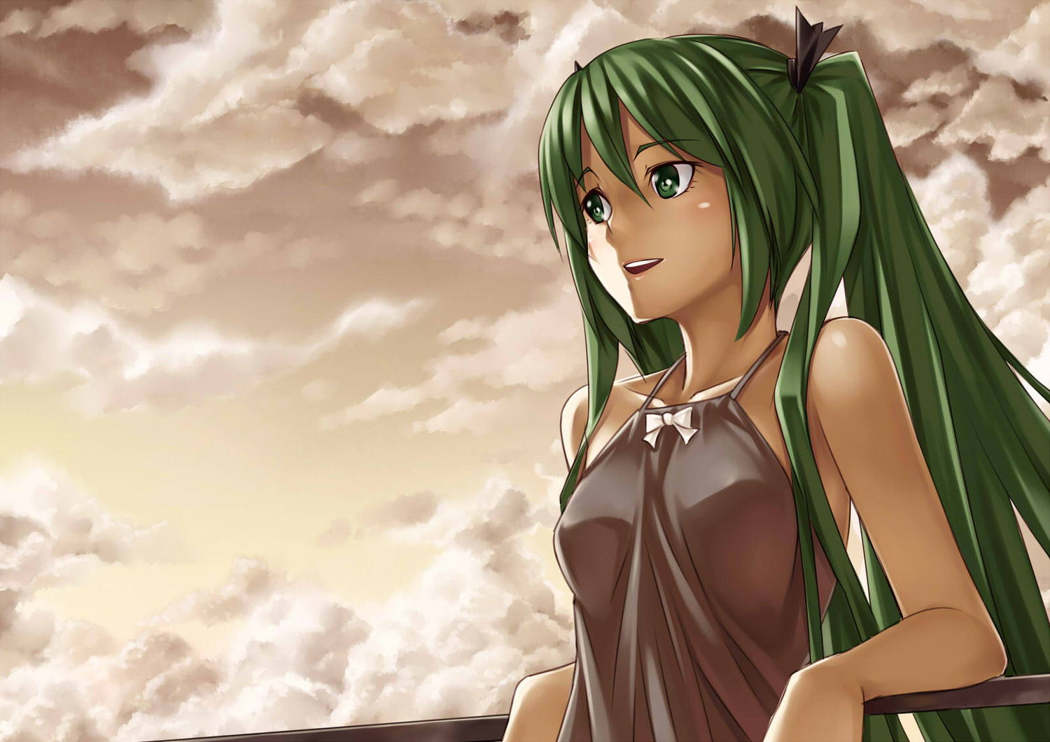 green_eyes, green_hair, hatsune_miku, jpeg_artifacts, kasei_(xyz), long_hair, vocaloid