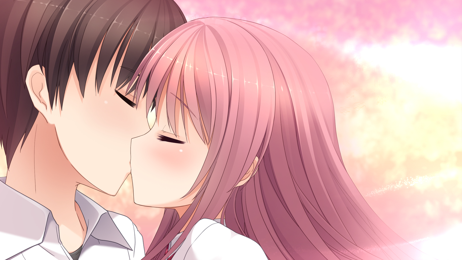 blush, brown_hair, close, game_cg, imouto_no_katachi, kiss, long_hair, male