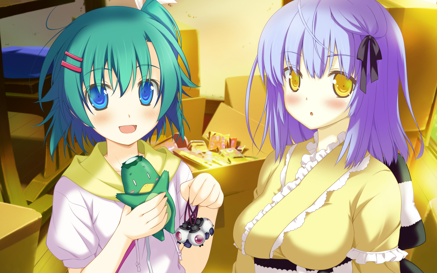 blue_eyes, blush, favorite, game_cg, green_hair, irotoridori_no_hikari, irotoridori_no_sekai, japanese_clothes