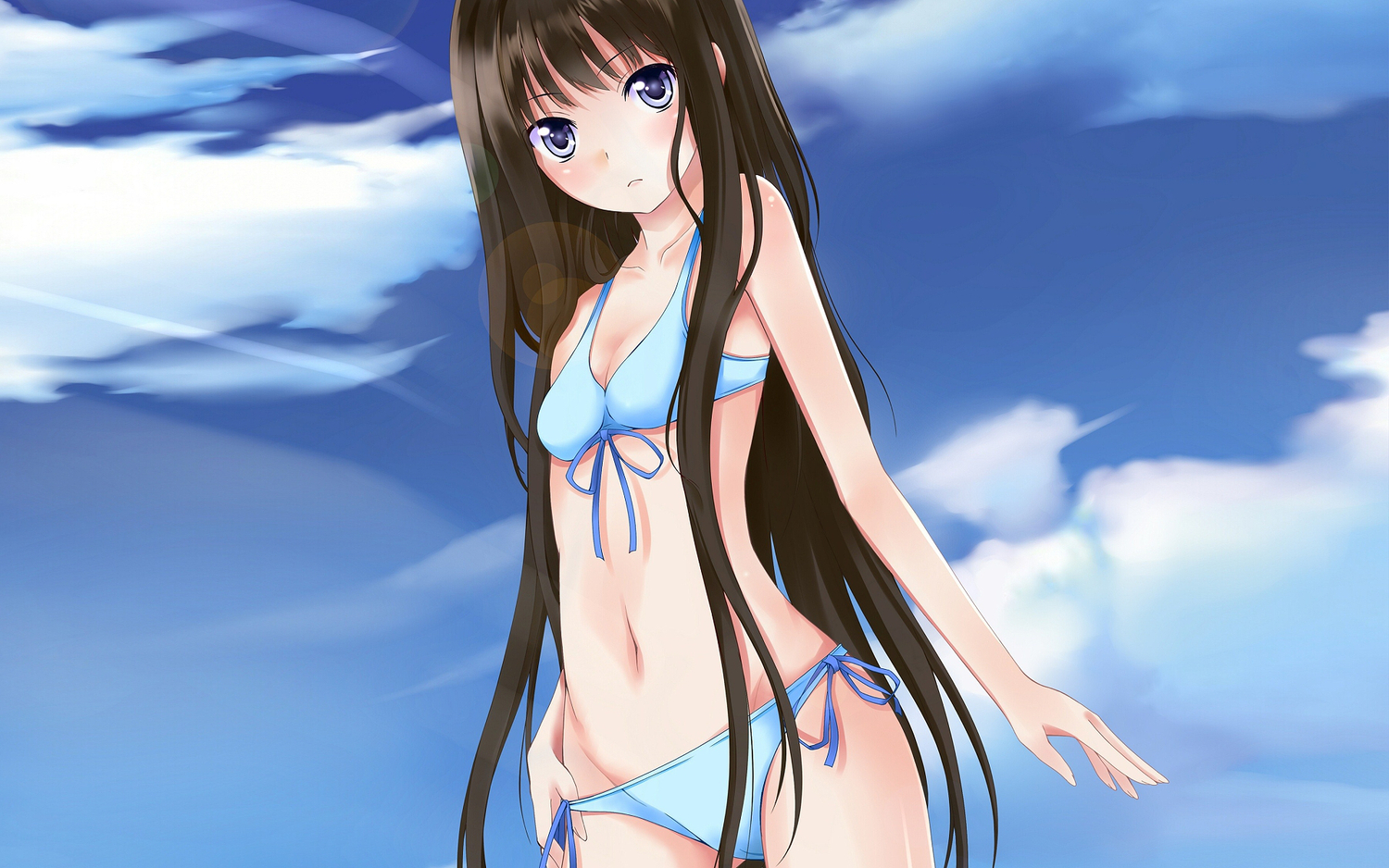 bikini, kamisama_no_memo_chou, navel, shionji_yuuko, swimsuit