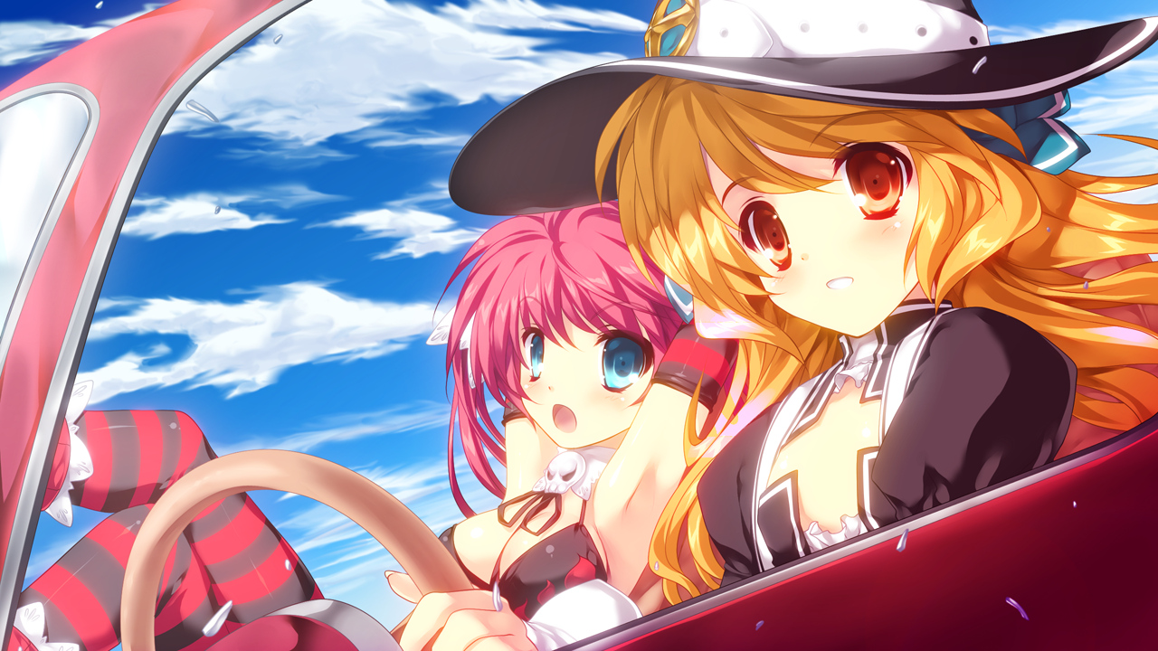 dodge_maria, game_cg, revolver_girl_hammer_lady, scarlet_kiriko, shimesaba_kohada