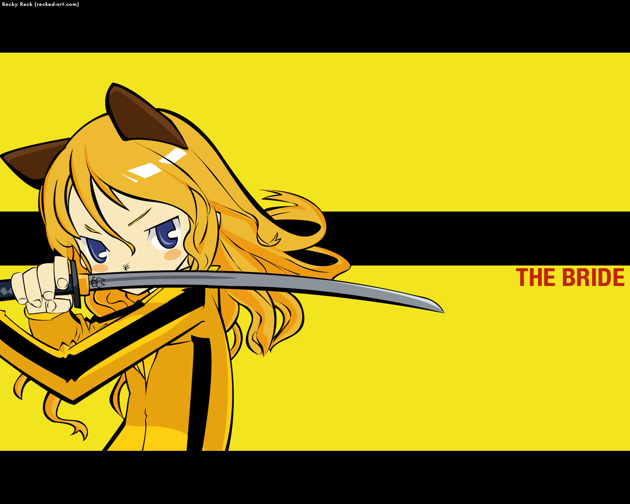 animal_ears, beatrix_kiddo, catgirl, kill_bill, kuroboshi_kouhaku, sword, vector, weapon