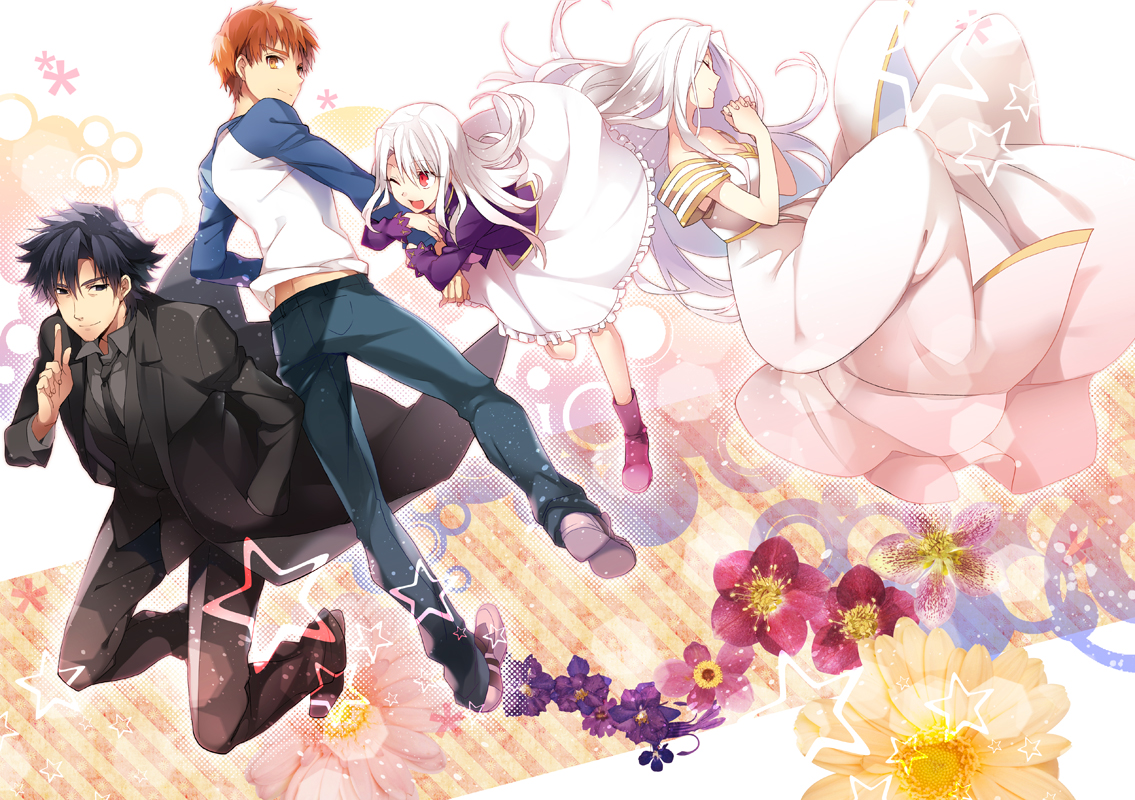 emiya_shirou, fate_(series), fate/stay_night, fate/zero, illyasviel_von_einzbern, irisviel_von_einzbern, kuroemon, male