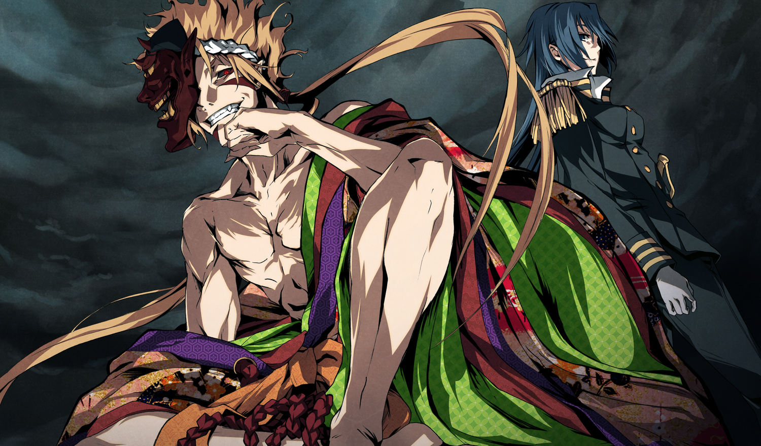 g_yuusuke, game_cg, kajiri_kamui_kagura, sky, tenma_sukuna