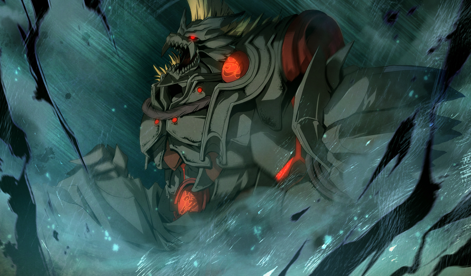 demon, g_yuusuke, game_cg, kajiri_kamui_kagura, red_eyes