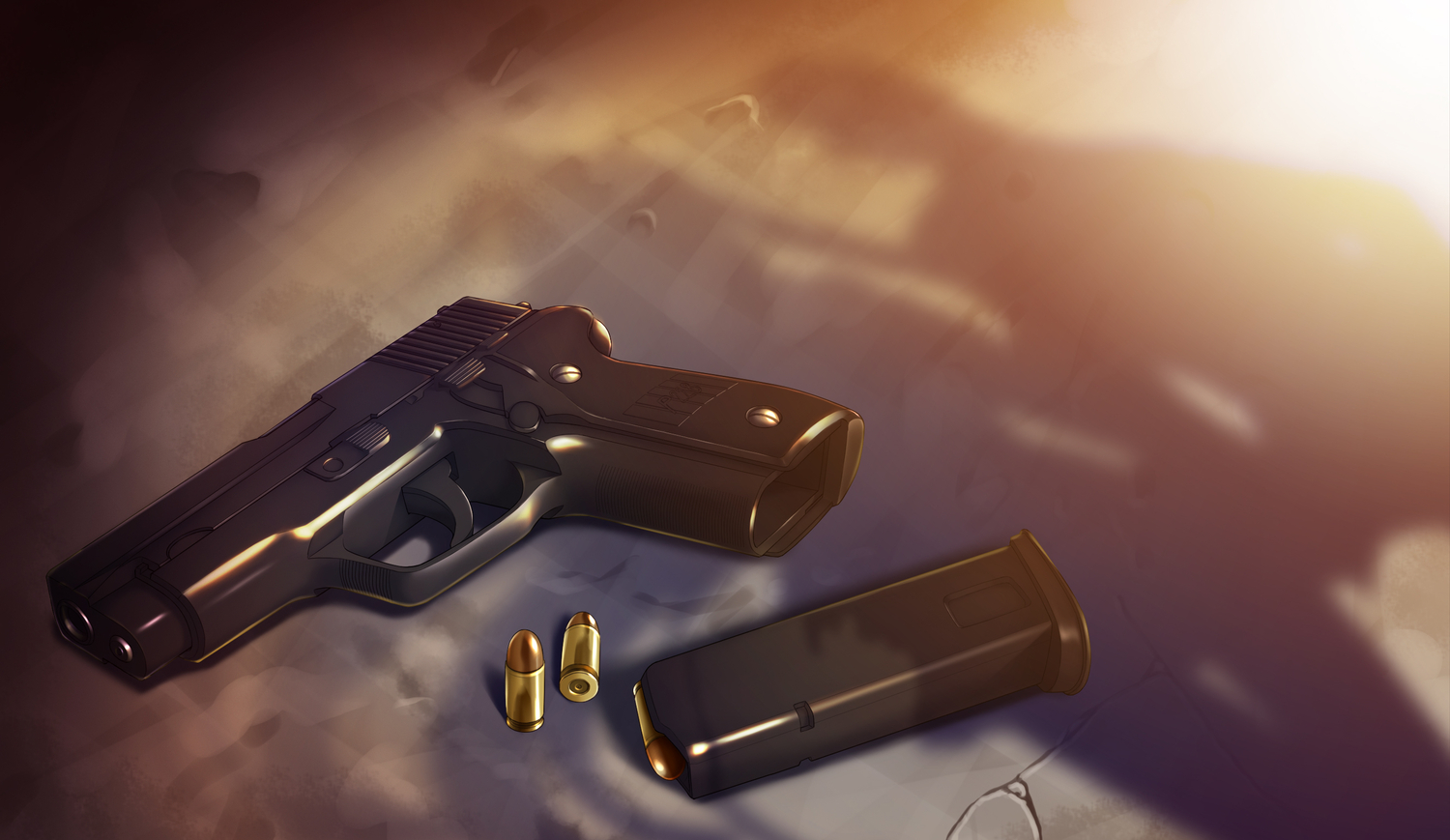 game_cg, gun, no_humans, racer_(magnet), sinclient, weapon