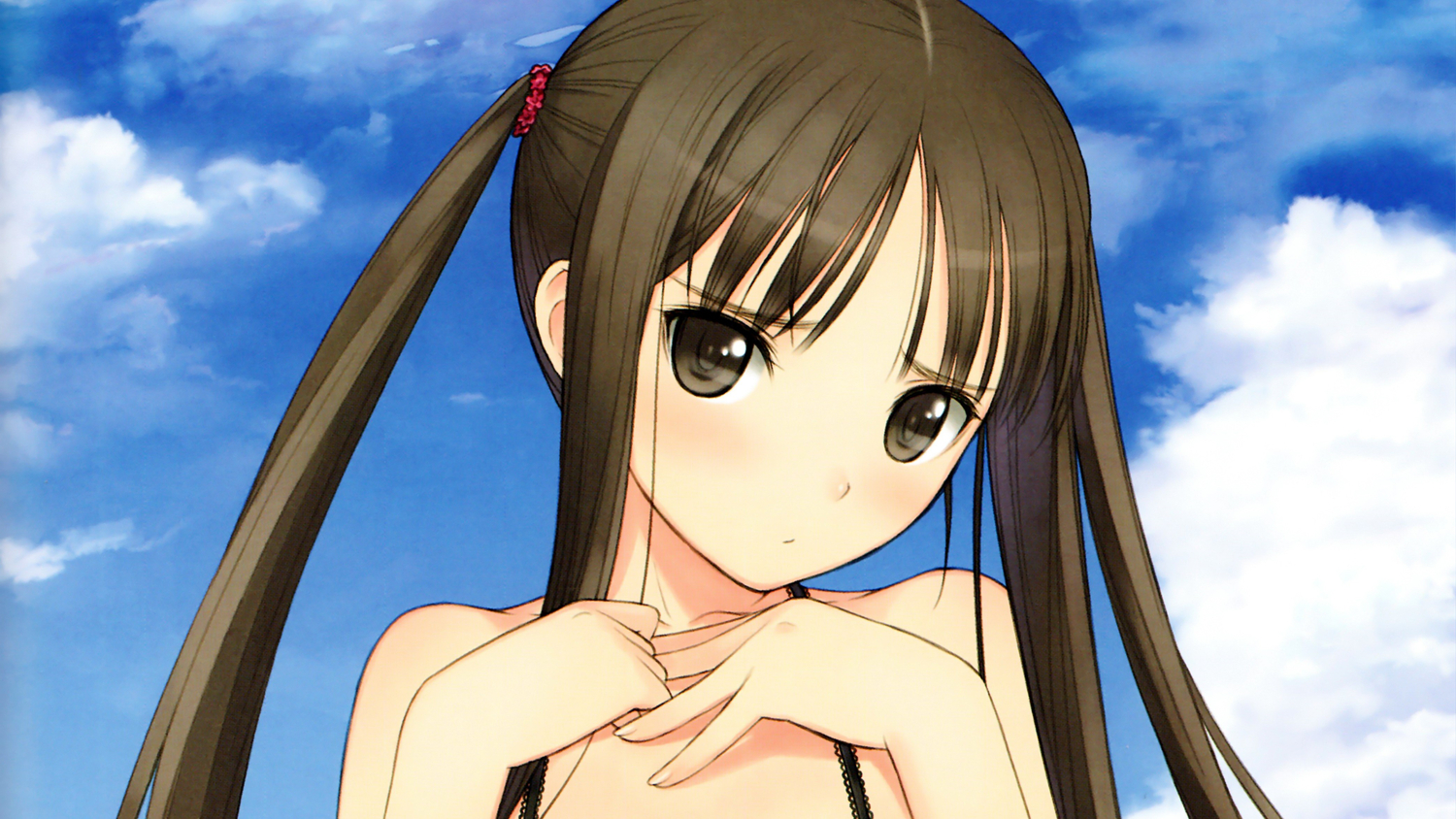 brown_eyes, brown_hair, close, fault, long_hair, scan, sugiyama_mio, taka_tony