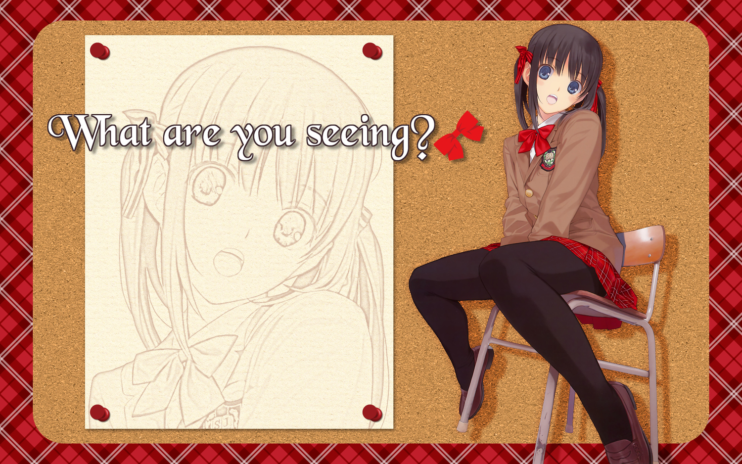 black_hair, blue_eyes, mibu_natsuki, original, pantyhose, school_uniform, twintails, zoom_layer