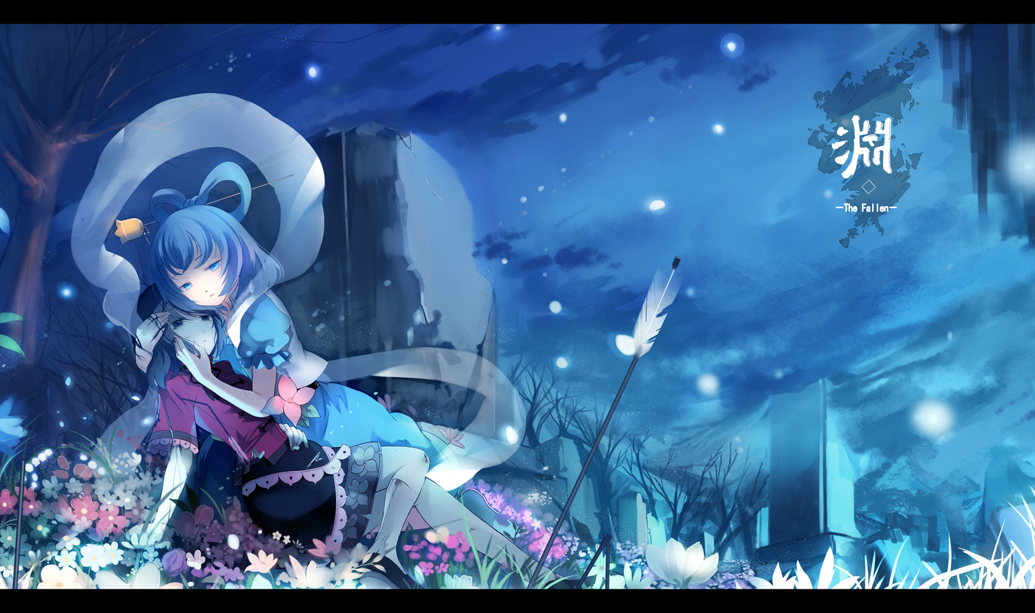 flowers, fuyouchu, kaku_seiga, miyako_yoshika, tagme, touhou