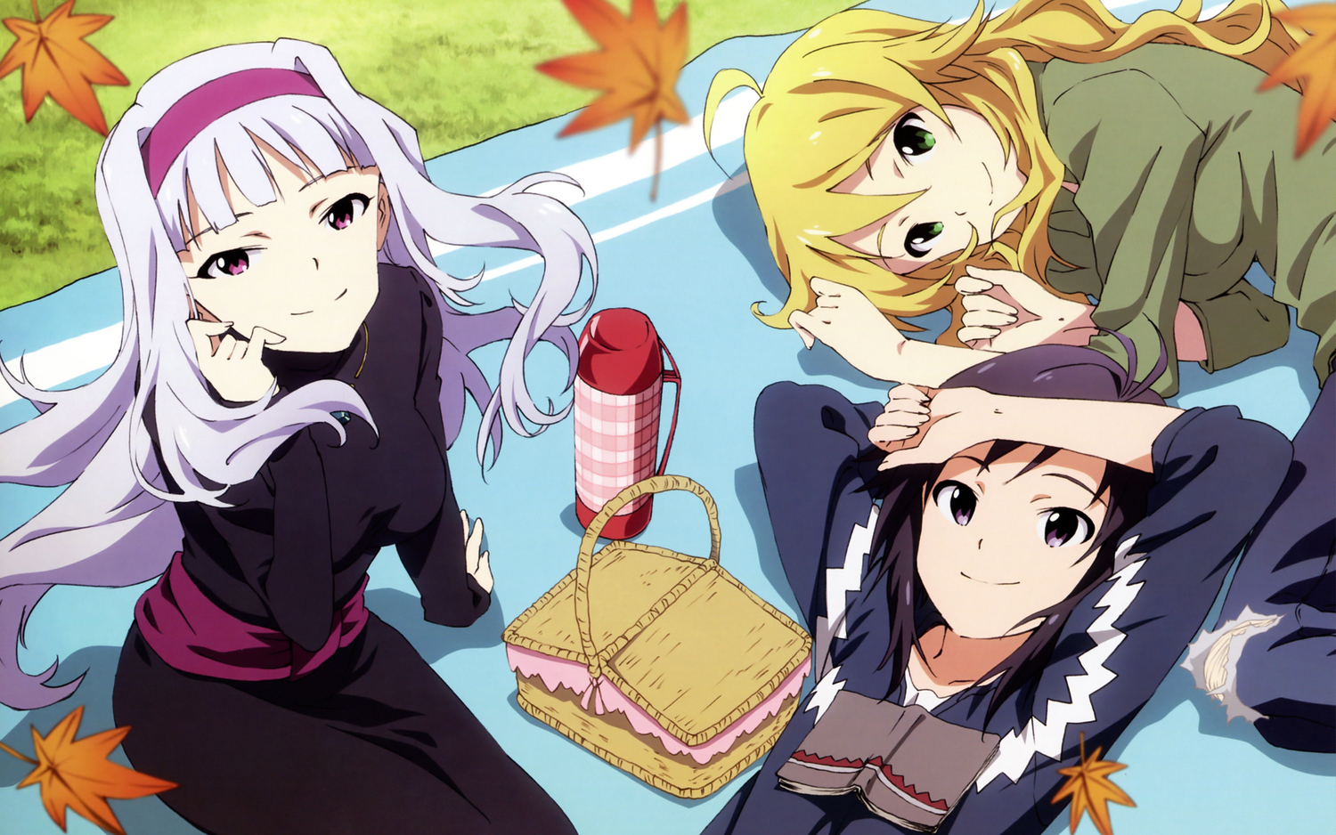 hoshii_miki, idolmaster, kawakami_tetsuya, kikuchi_makoto, scan, shijou_takane