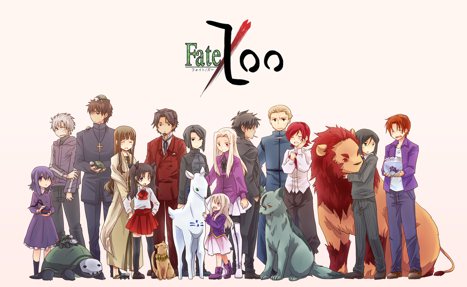 0m0ti, alexander_(fate), animal, cat, diarmuid_ua_duibhne_(fate), emiya_kiritsugu, fate_(series), fate/stay_night