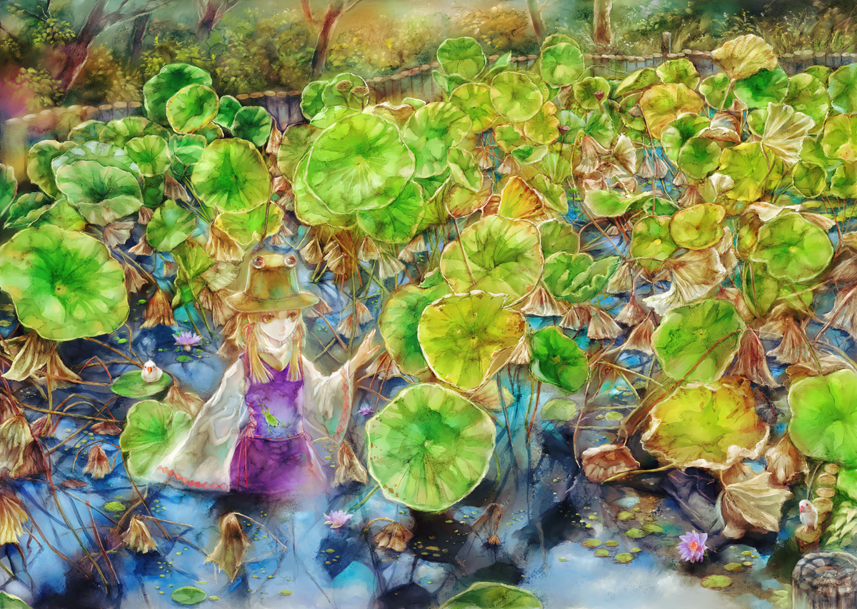 moriya_suwako, touhou, water, yogisya