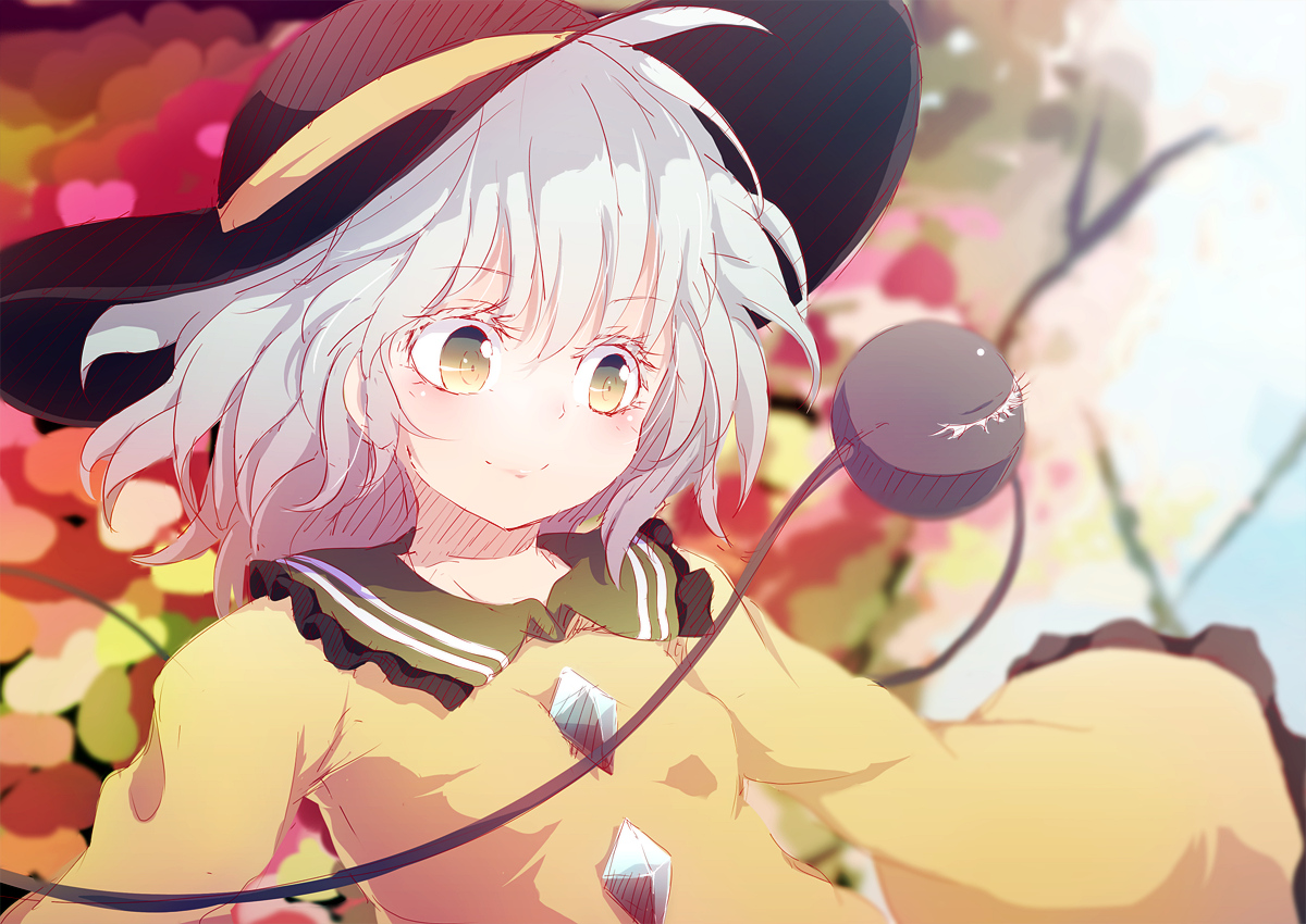 dise, komeiji_koishi, touhou, white_hair