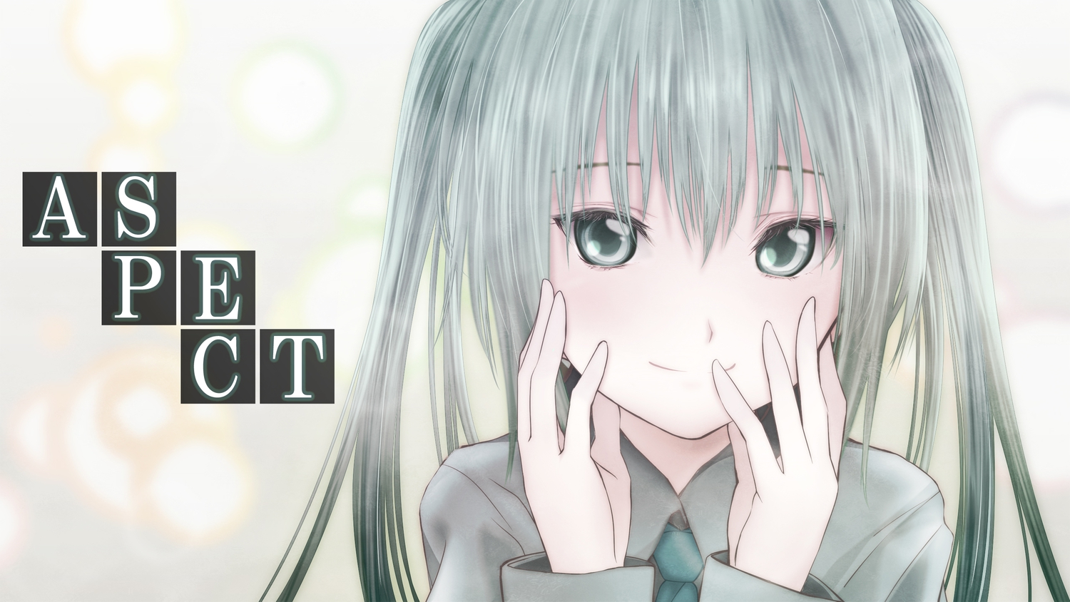 etafai, green_eyes, green_hair, hatsune_miku, long_hair, tie, vocaloid