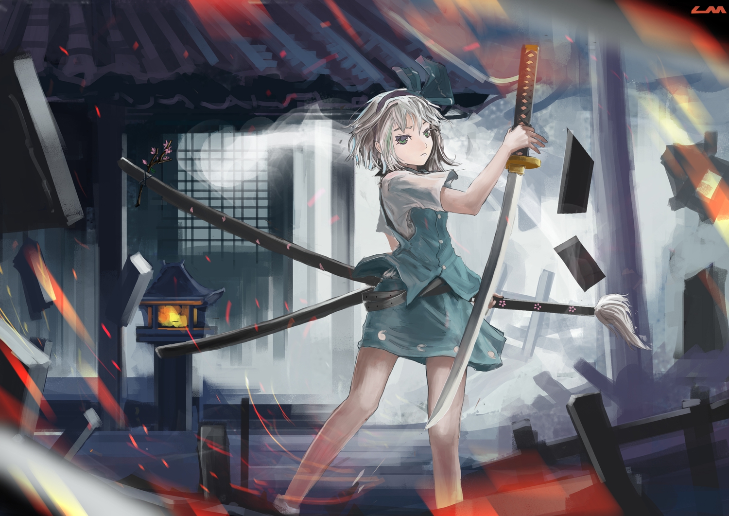 konpaku_youmu, myon, osama, sword, touhou, weapon
