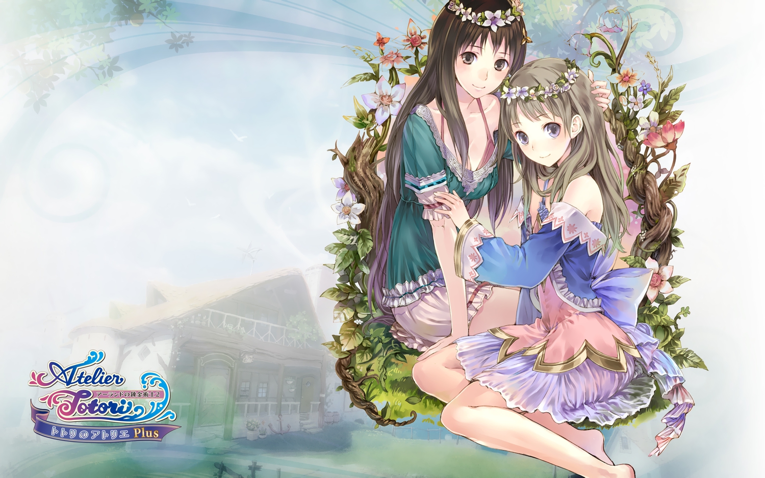 2girls, atelier, atelier_rorona, atelier_totori, cecilia_helmold, dress, kishida_mel, totooria_helmold