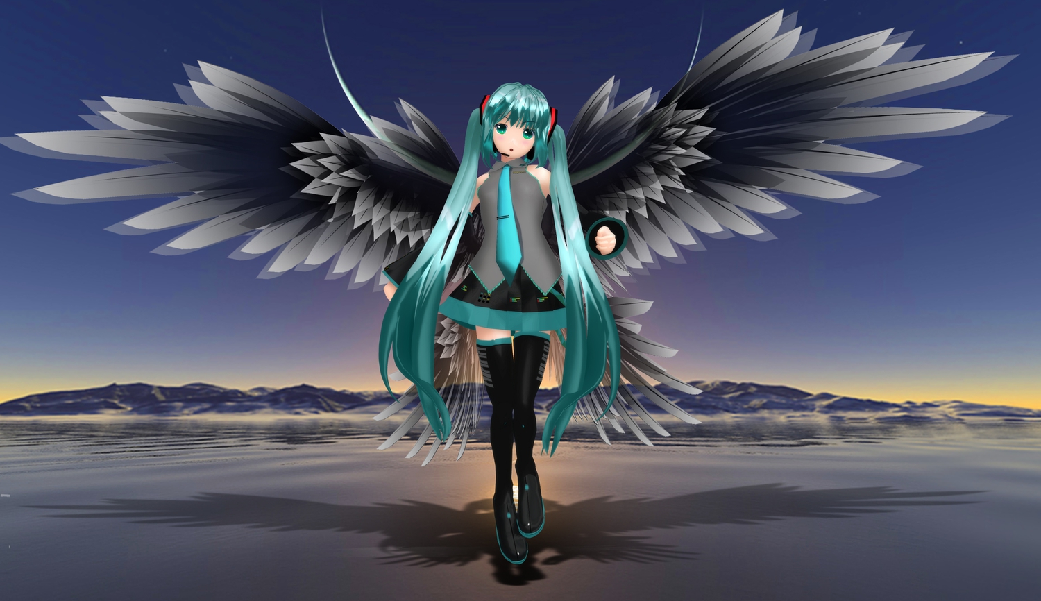 3d, aqua_eyes, aqua_hair, ektyr_y, hatsune_miku, twintails, vocaloid