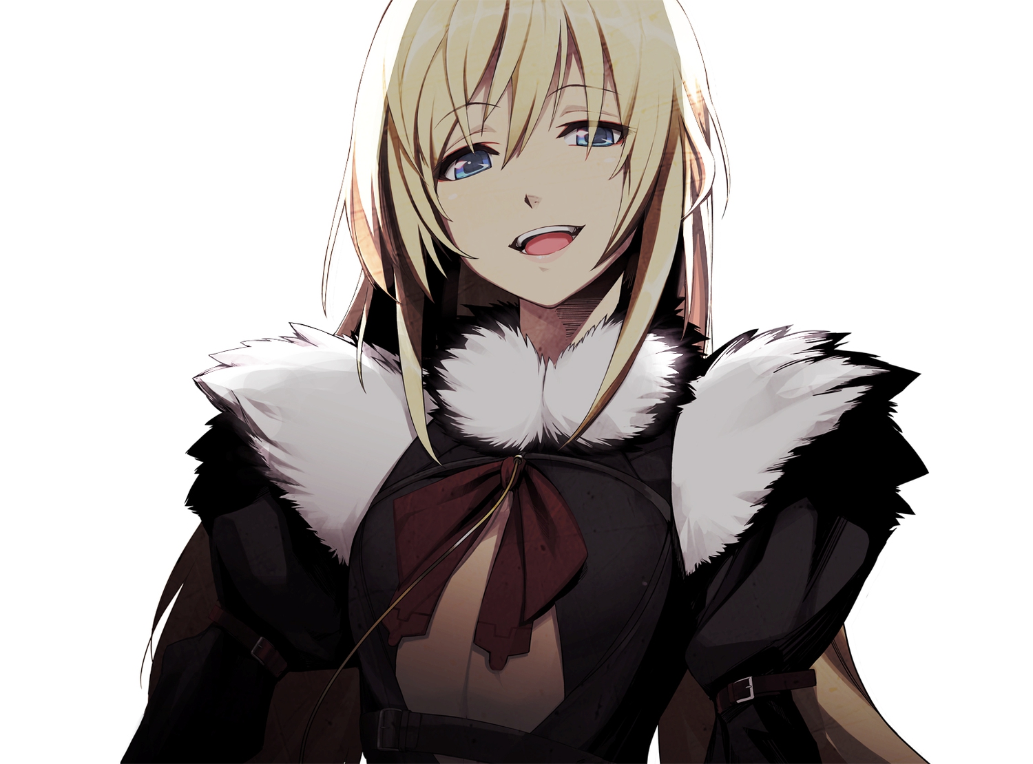 blonde_hair, blue_eyes, chuuou_higashiguchi, close, guilty_crown, guilty_crown_lost_christmas, long_hair, present_(guilty_crown), white