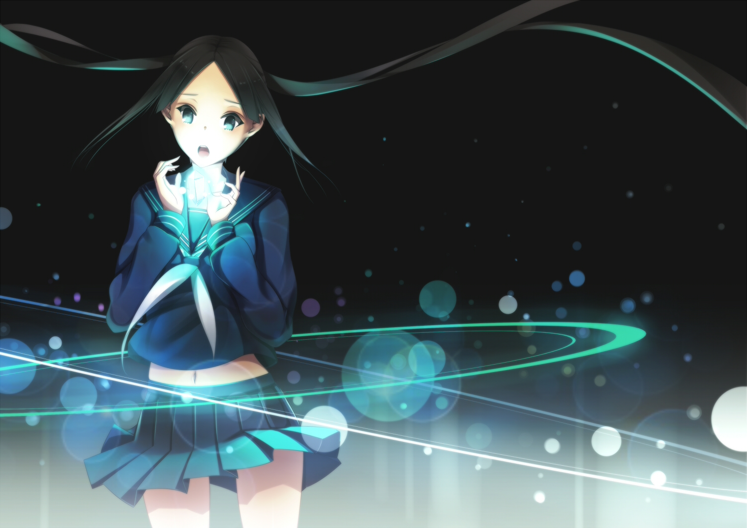 black, black_eyes, black_hair, koyaya, original, school_uniform