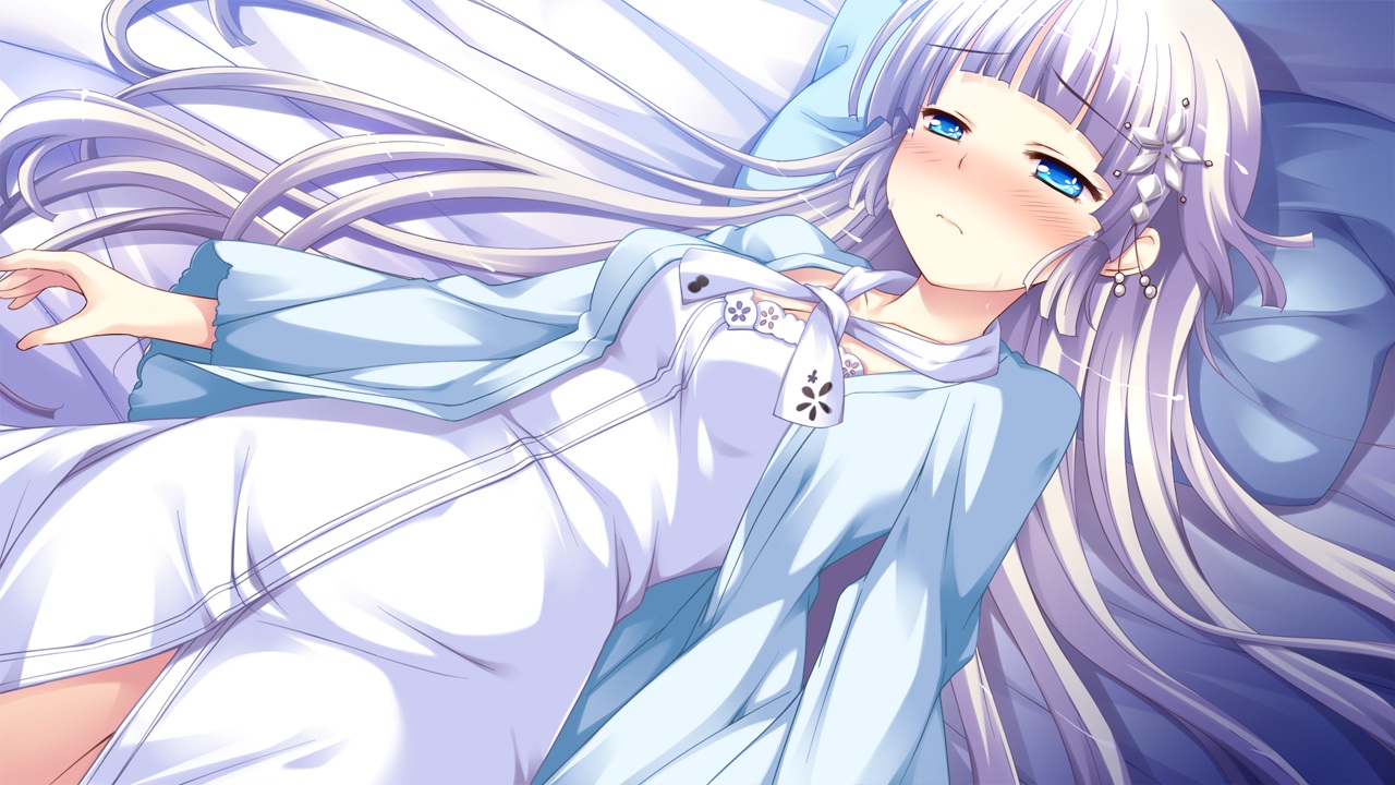blue_eyes, game_cg, ko~cha, long_hair, white_hair, witch's_garden, yukimura_suzuno