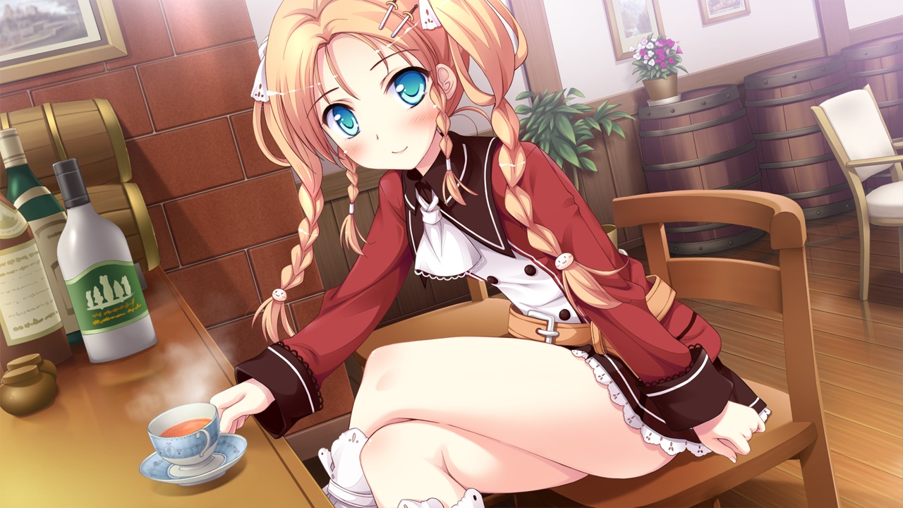 game_cg, hatano_ririko, ko~cha, witch's_garden