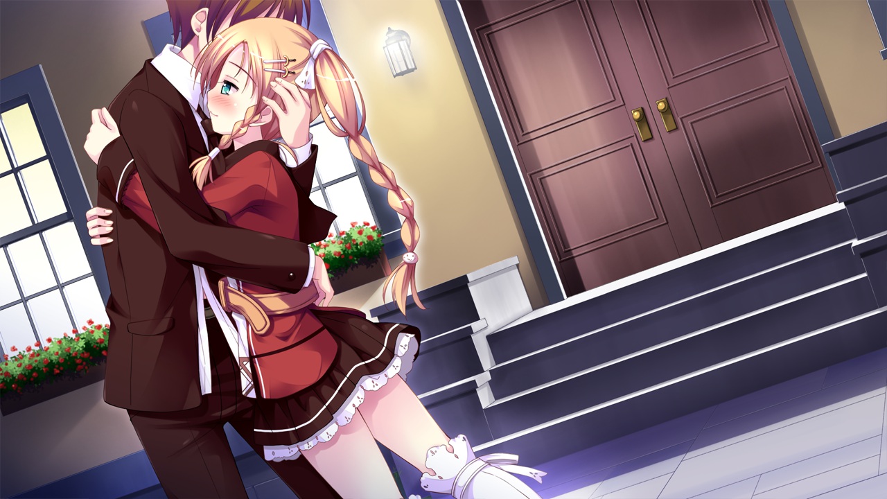 arima_yousuke, game_cg, hatano_ririko, hug, ko~cha, witch's_garden