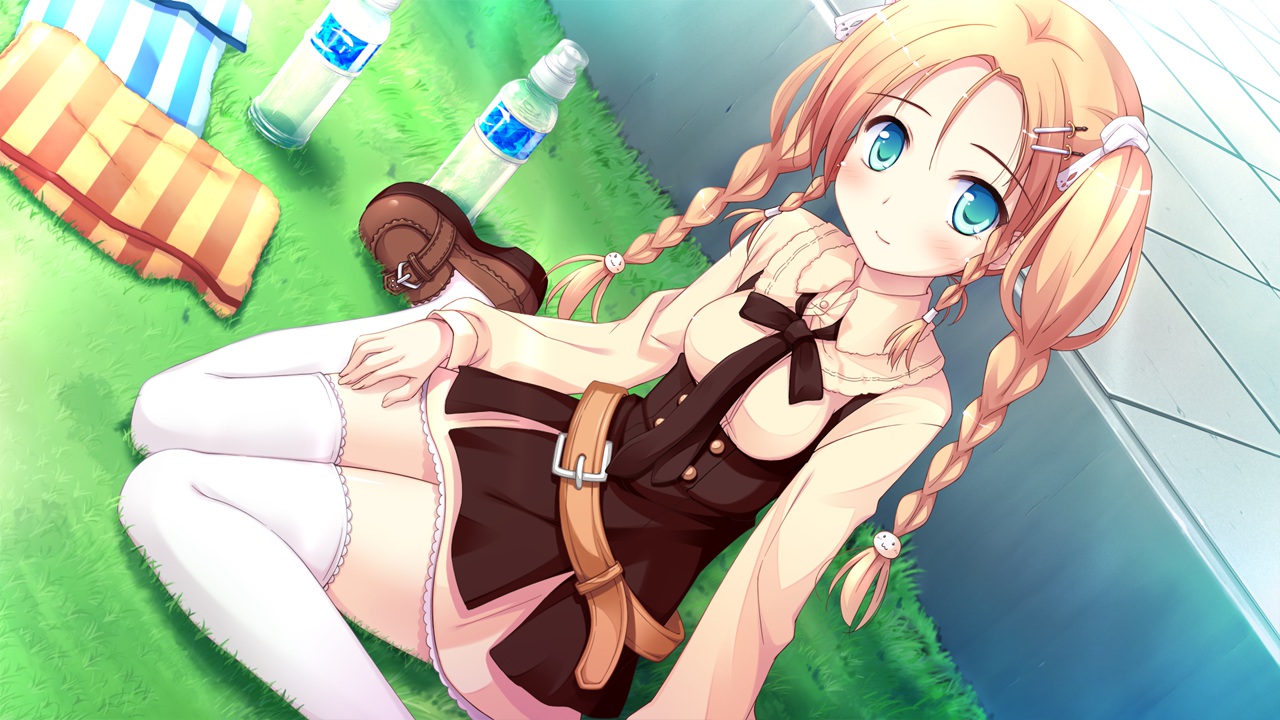 aqua_eyes, blonde_hair, game_cg, hatano_ririko, ko~cha, witch's_garden