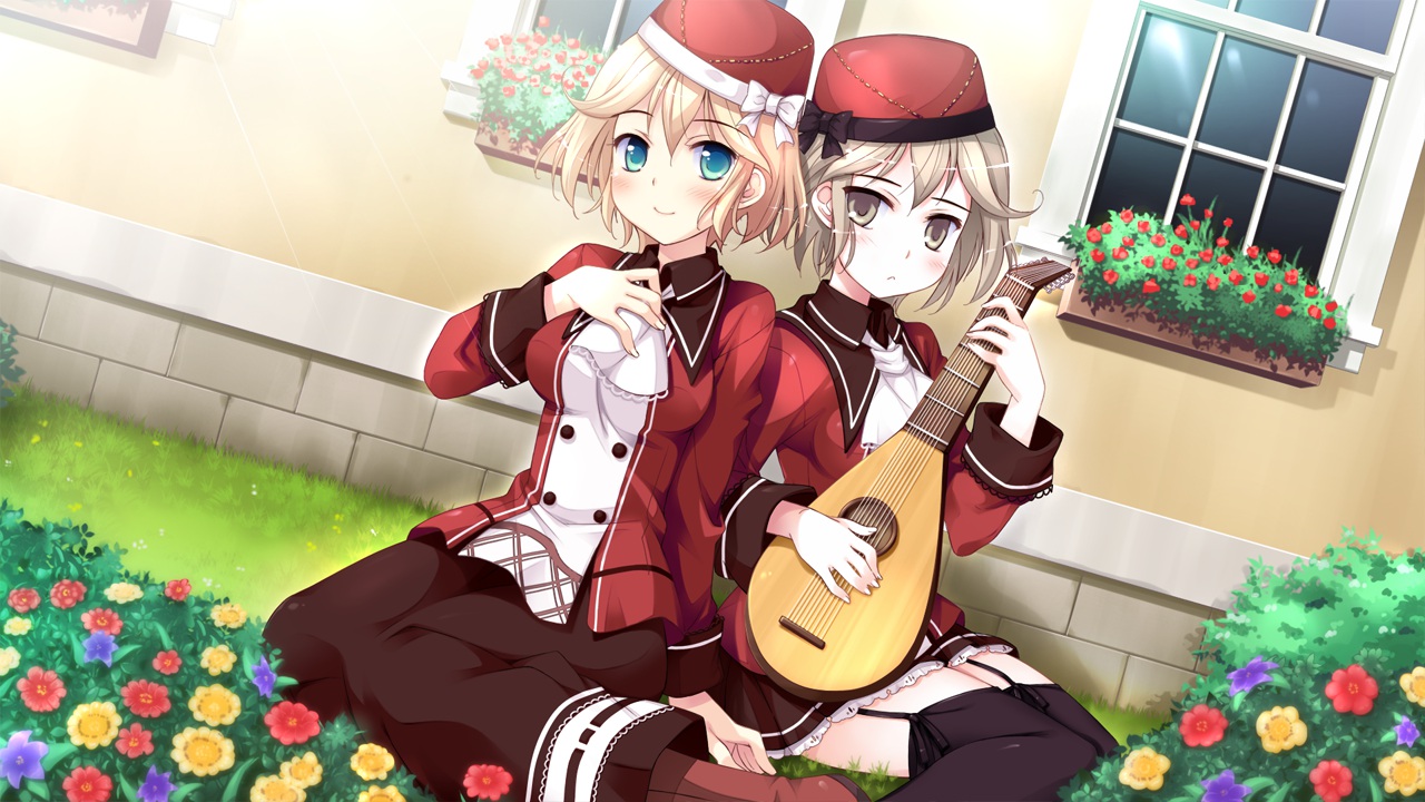 game_cg, ko~cha, saimon_eclair, saimon_misumi, witch's_garden