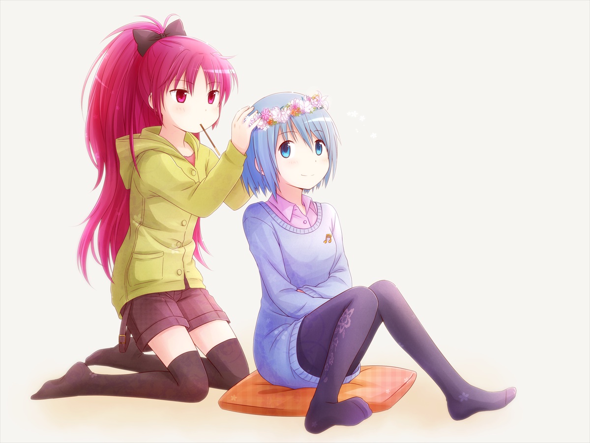 arya_(artist), mahou_shoujo_madoka_magica, miki_sayaka, sakura_kyouko