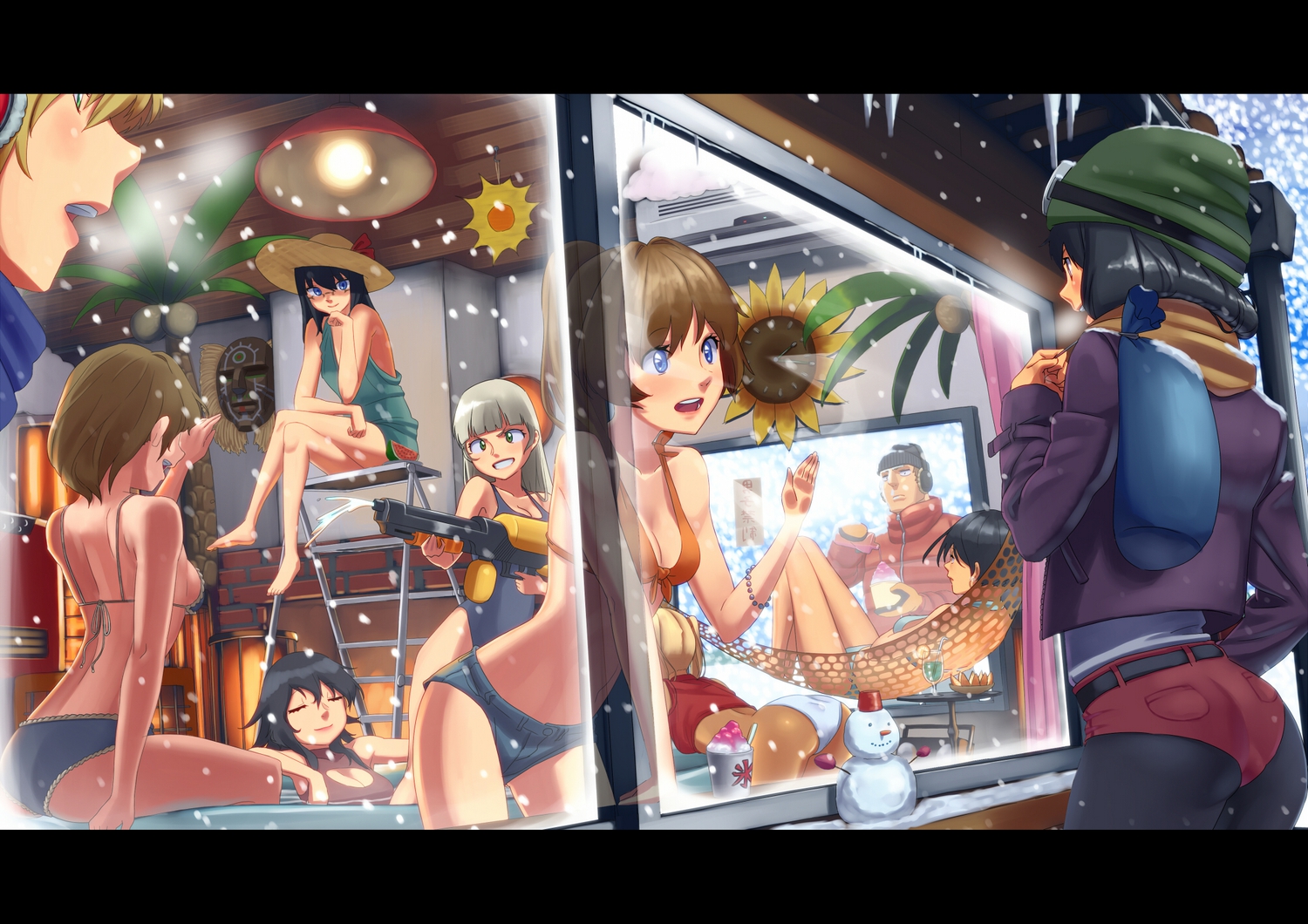 bikini, original, rog_rockbe, snow, swimsuit, tagme