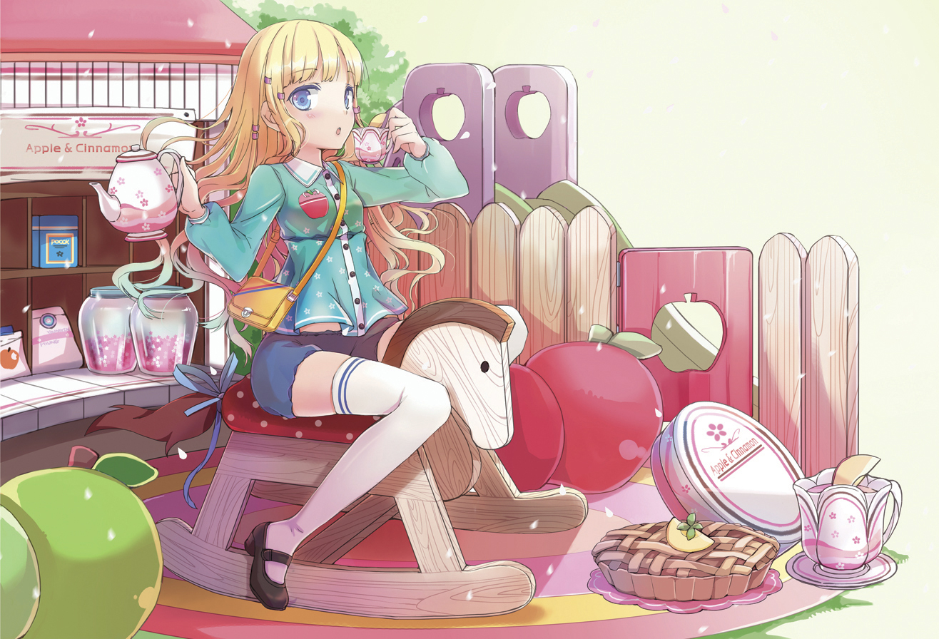 blonde_hair, blue_eyes, jin_young-in, tagme, thighhighs