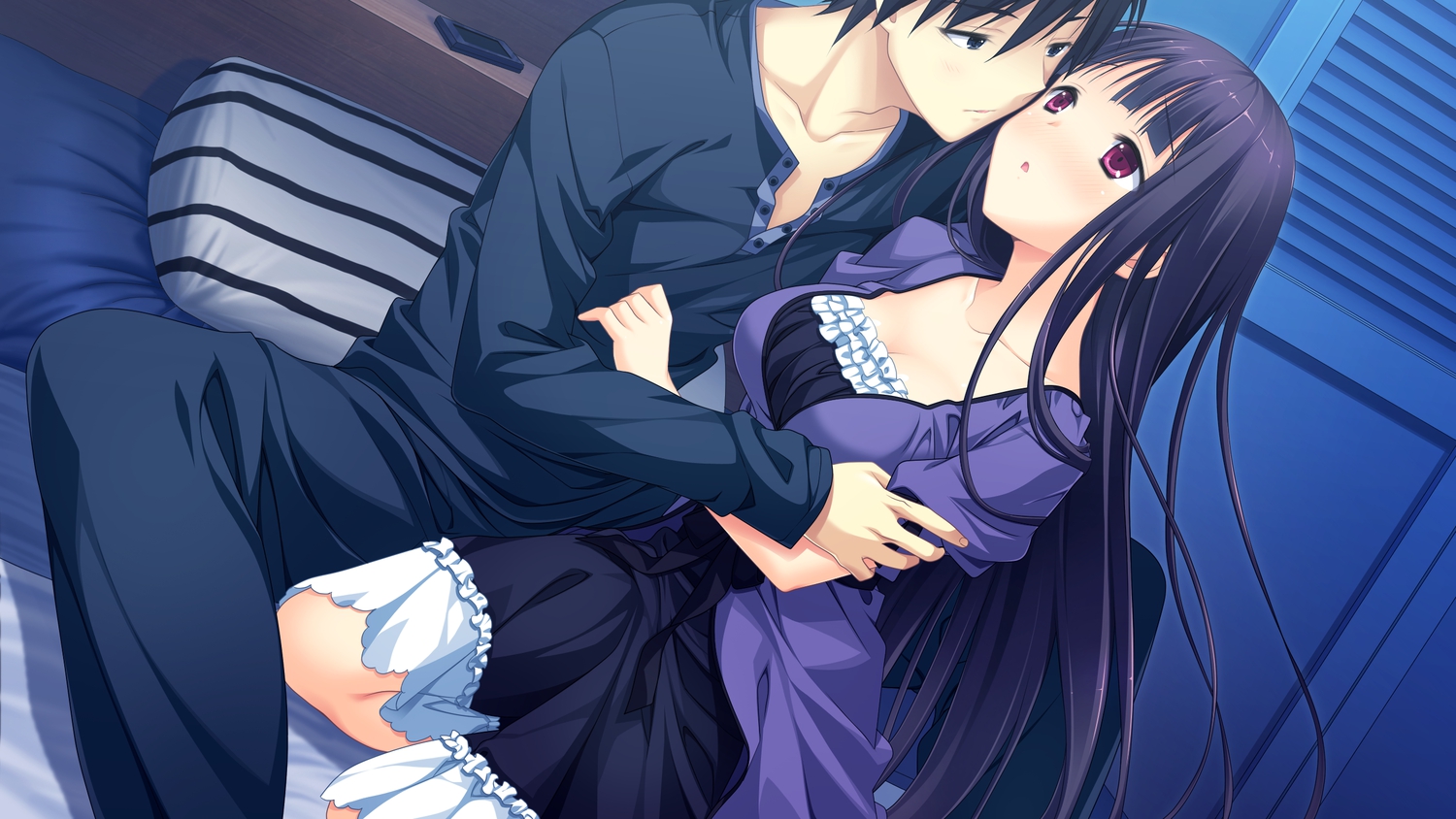 game_cg, kanojo_to_ore_to_koibito_to, marui, matsugami_haruto, mihagino_ayano, pulltop