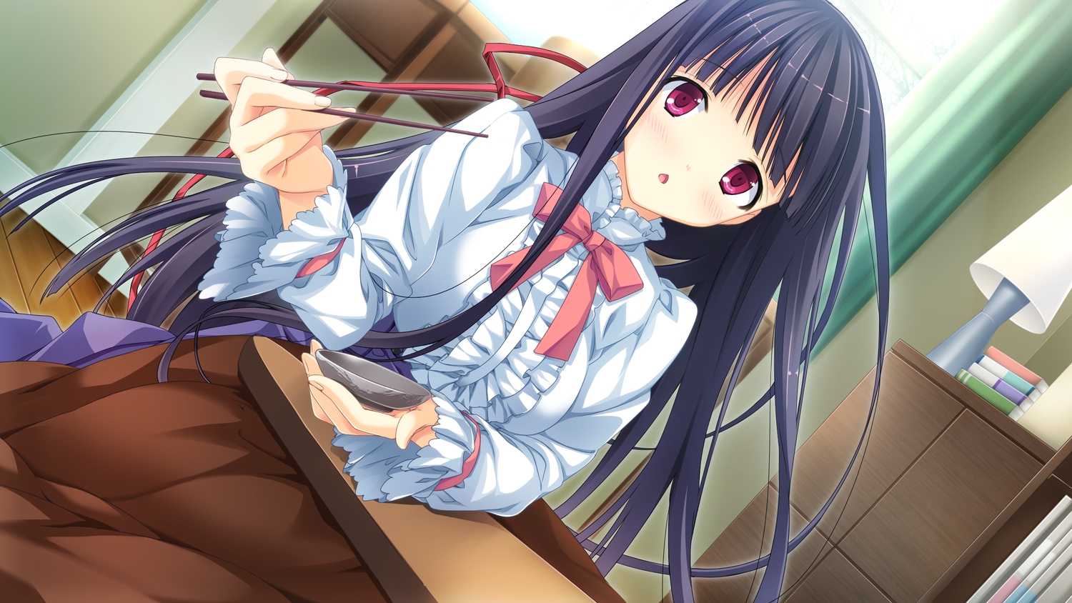 game_cg, kanojo_to_ore_to_koibito_to, kotatsu, marui, mihagino_ayano, pulltop