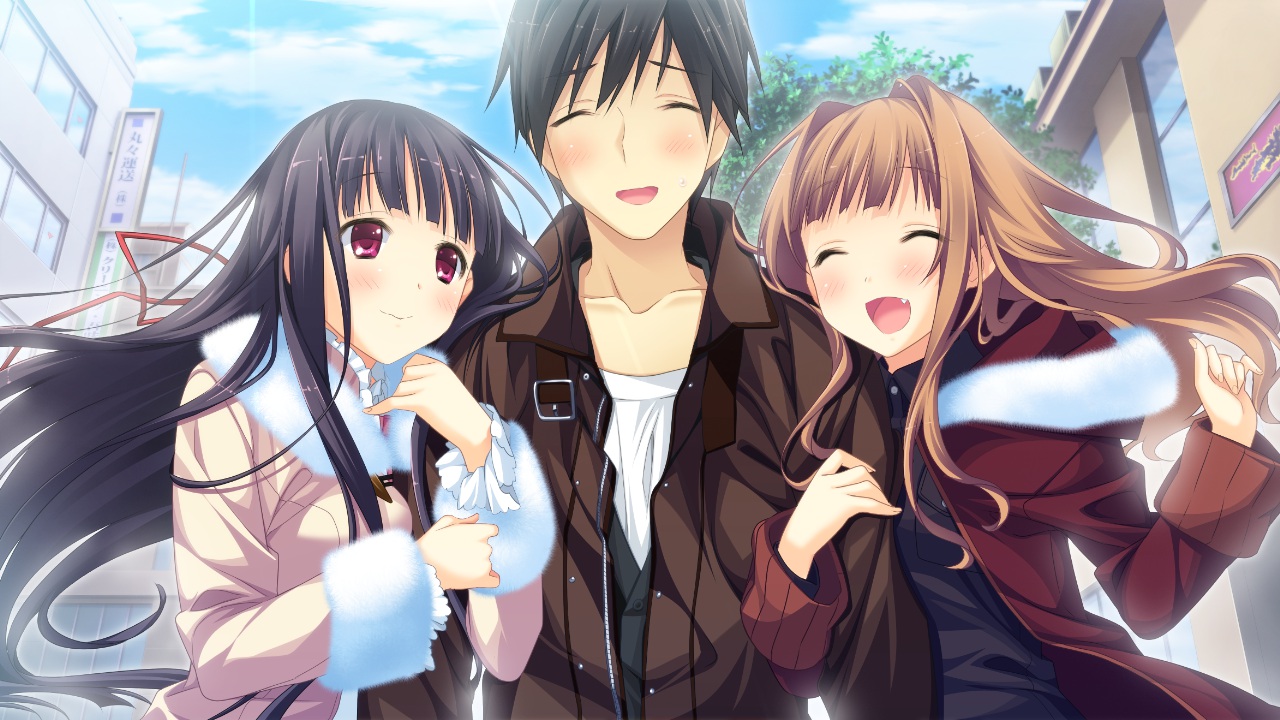 game_cg, kanojo_to_ore_to_koibito_to, marui, matsugami_haruto, mihagino_ayano, pulltop, tokuyoshi_yuuko