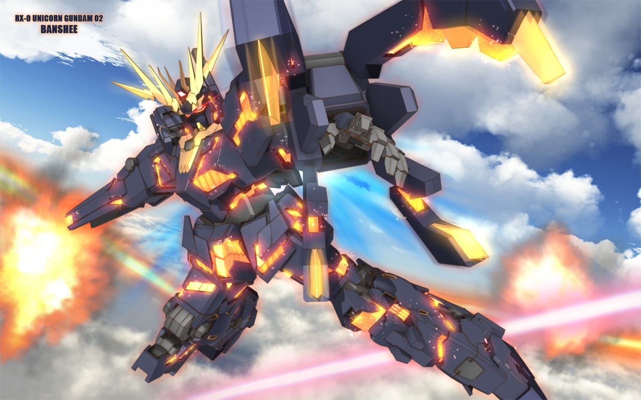 mecha, mobile_suit_gundam, mobile_suit_gundam_unicorn, unicorn_gundam_banshee