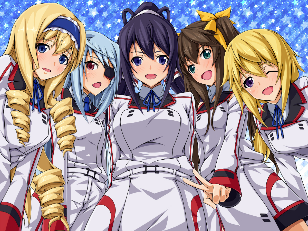 cecilia_alcott, charlotte_dunois, huang_lingyin, infinite_stratos, laura_bodewig, mei_ichi, shinonono_houki