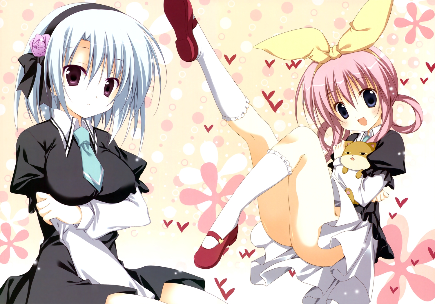 2girls, henriette_mystere, korie_riko, sherlock_shellingford, tantei_opera_milky_holmes